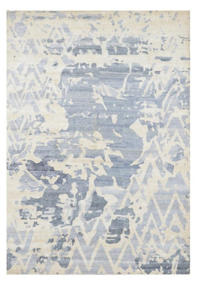 10 x 13 Modern Handmade Silky Abstract Rug 10 x 13 Modern Handmade Silky Abstract Rug
