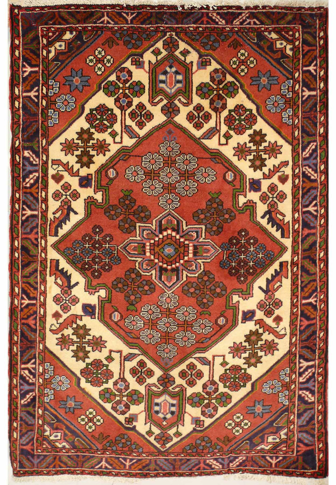3'4 x 5 Persian Shahsavan Geometric Rug 3'4 x 5 Persian Shahsavan Geometric Rug