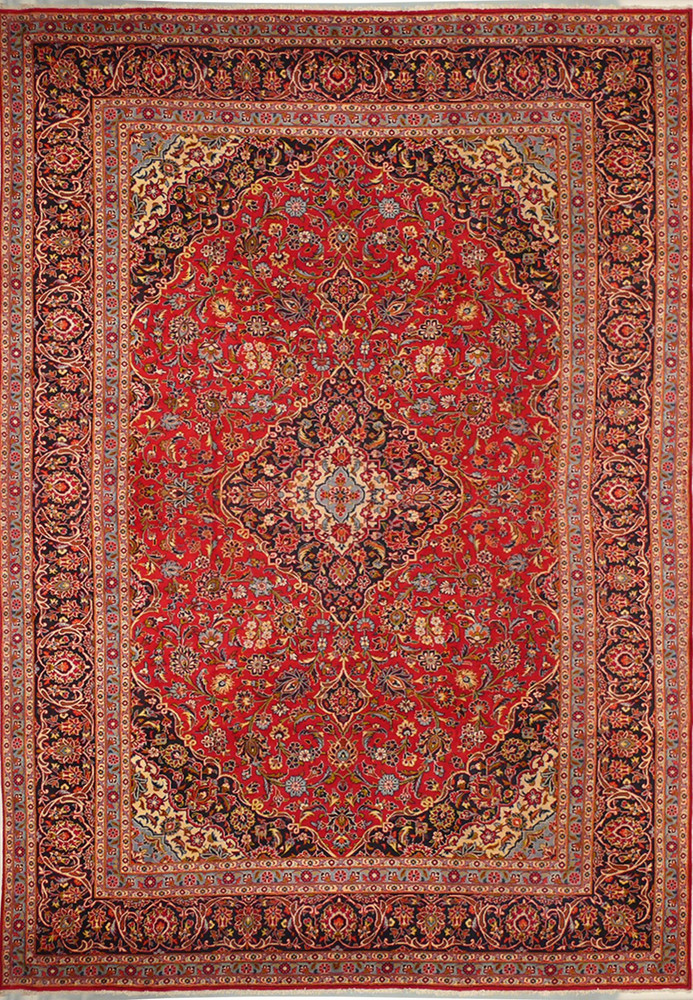 10 x 14 Persian Kashan Rug | known from TV Show Shark Tank 1 10 x 14 Persian Kashan Rug | known from TV Show Shark Tank 1