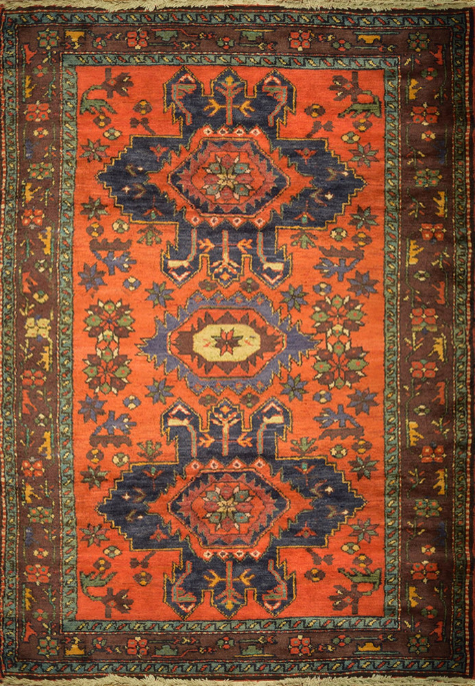 4 x 7 Kazak Caucasian Semi-Antique Rug 4 x 7 Kazak Caucasian Semi-Antique Rug