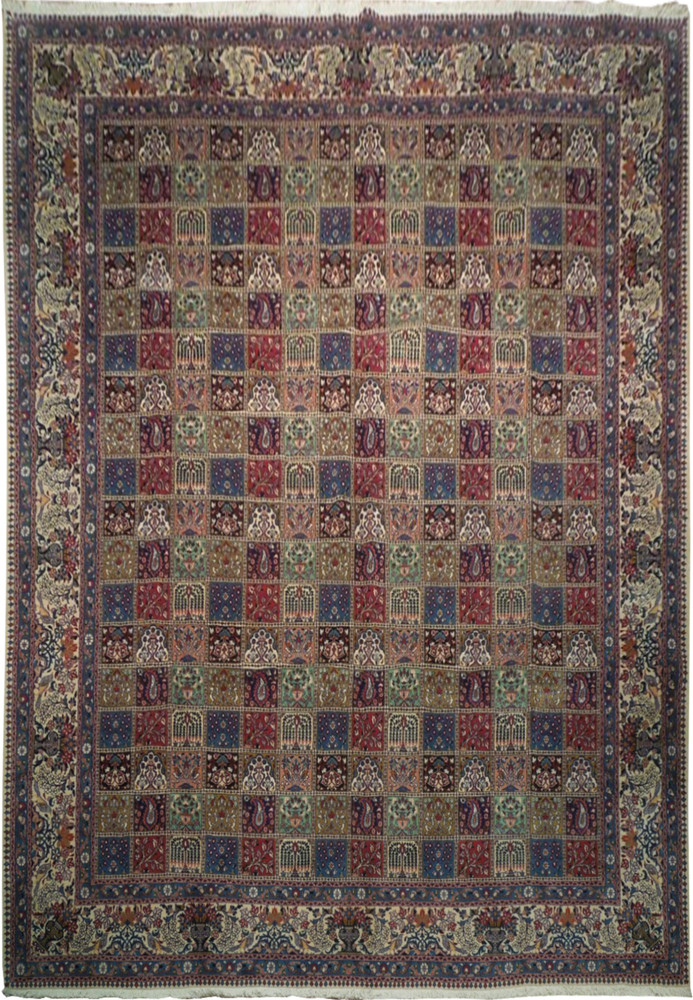 Panel Design of a 9 x 13 Mud Persian Rug