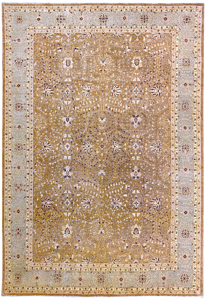 Full view of the 12x16 Oriental Ziglar rug with detailed patterns.