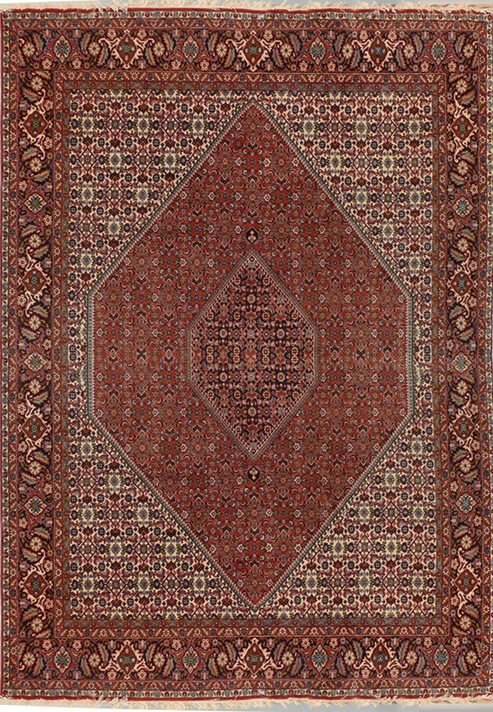 Persian Bijar Rug 6'7" x 9'6" Mahi Design Persian Bijar Rug 6'7" x 9'6" Mahi Design