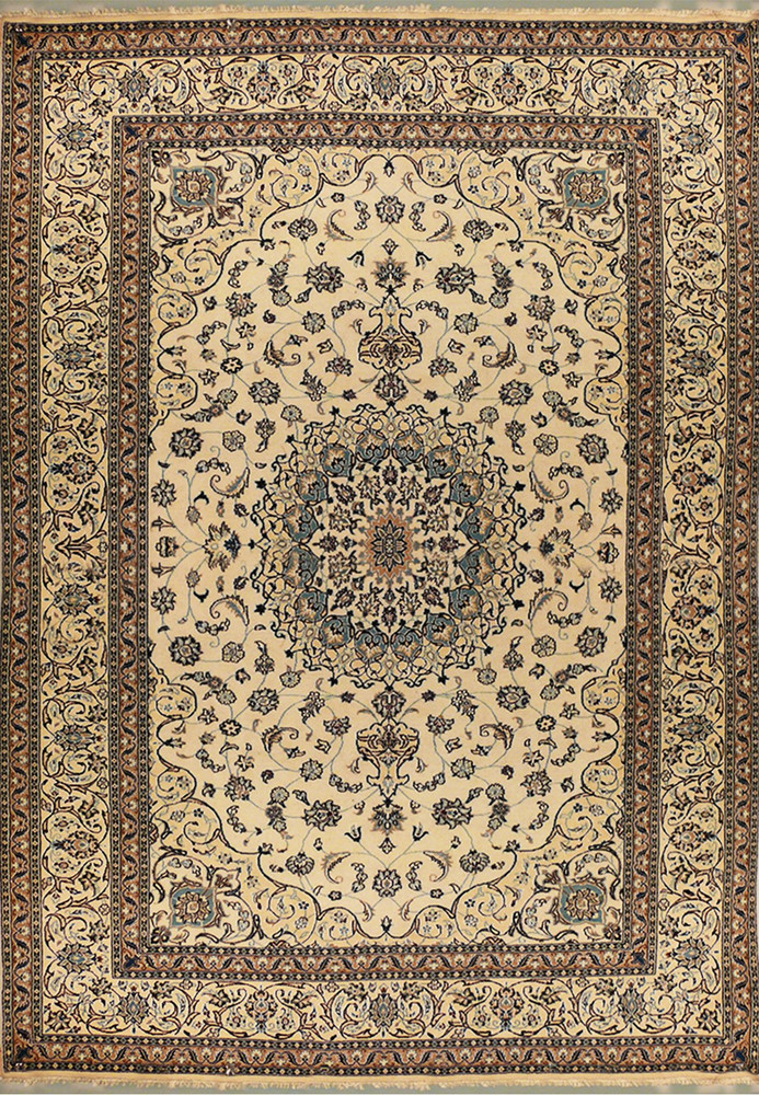 8 x 11'4" Persian Nain Rug 8 x 11'4" Persian Nain Rug