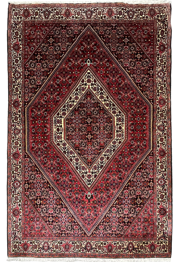 4 x 6 Persian Bijar Iron Rug 1