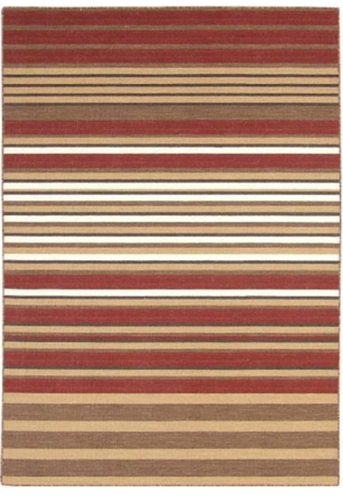 5 x 8 Authentic Dhurrie Flat Weave Kilim Rug 5 x 8 Authentic Dhurrie Flat Weave Kilim Rug