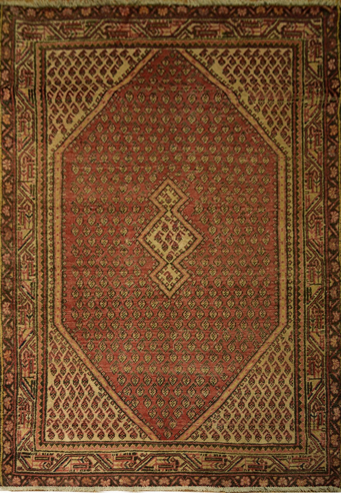 4'2' x 6'7" Antique Persian Hamadan Rug 4'2' x 6'7" Antique Persian Hamadan Rug