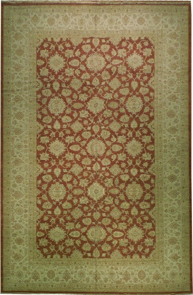 12 x18 Natural Wool & Vegetable Dyed Chobi Peshawar Rug