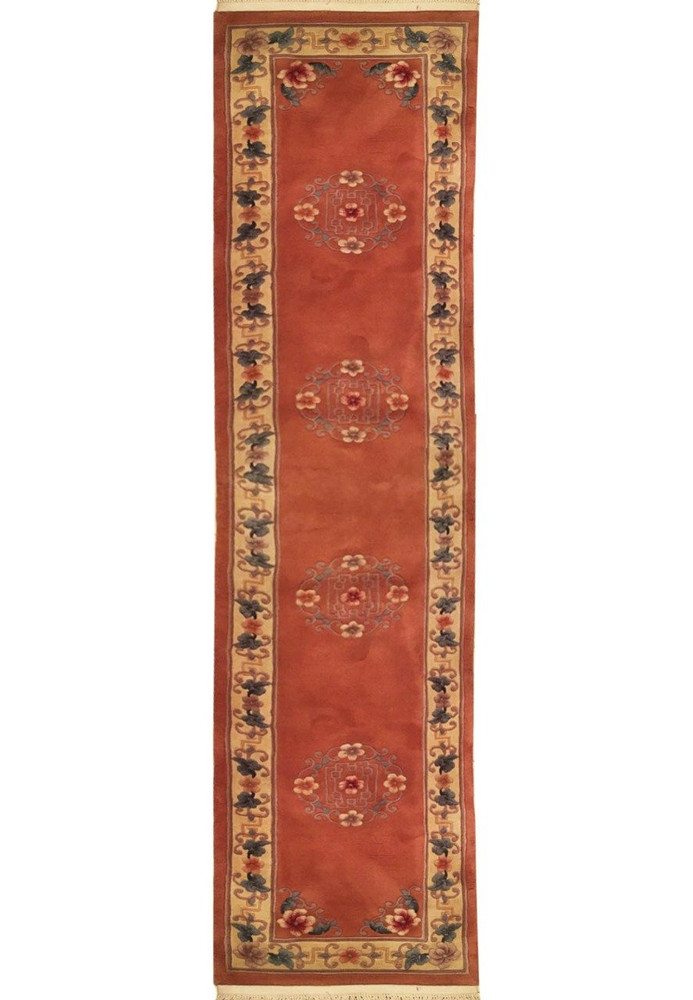 2'3 x 11 Floral Oriental Beijing Runner Rug