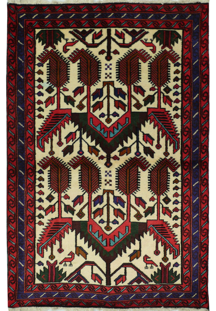 3'5 x 5'2 Persian Shahsavan Rug 3'5 x 5'2 Persian Shahsavan Rug