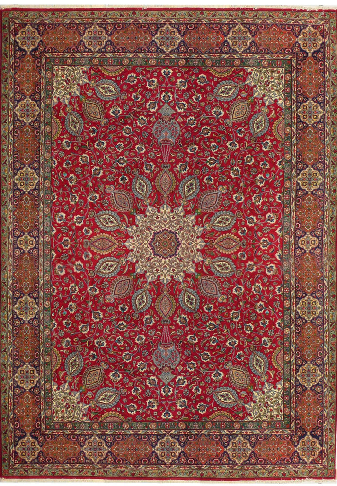 9x12 Persian Tabriz Rug 9x12 Persian Tabriz Rug