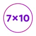 7 X 10
