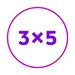 3 X 5