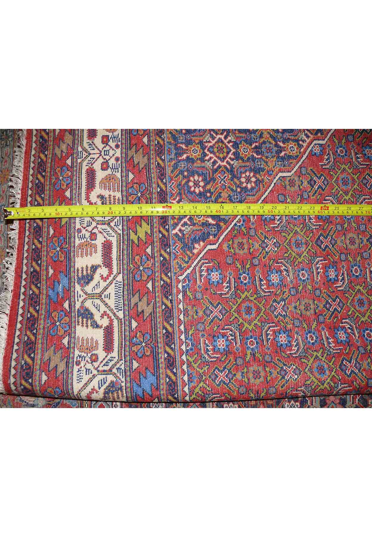 6'8" x 10 Persian Enjalas Octagon Pattern Rug