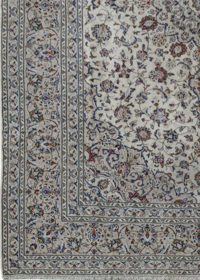 8 x 12 Persian Kashan Rug signed by weaver