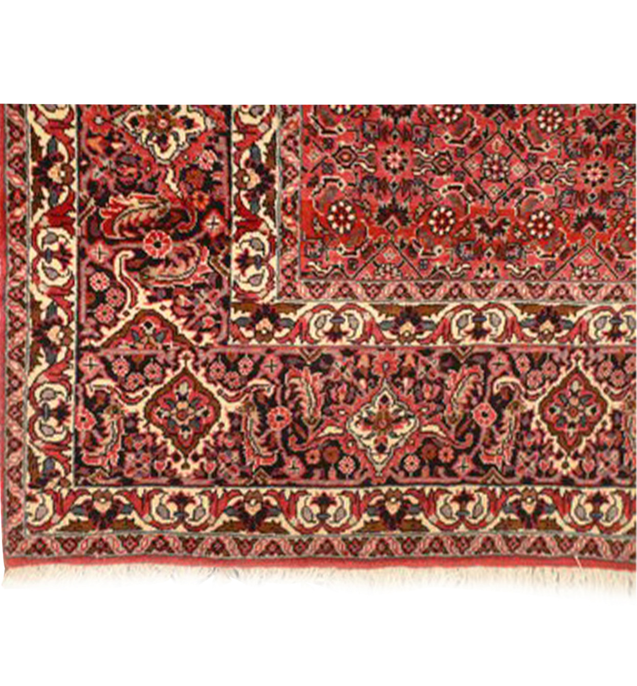 7 x 7 Persian Bijar Square Rug All-Over Design