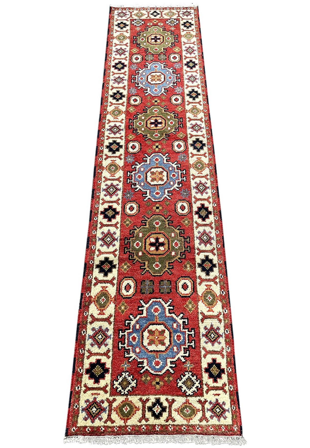 2'7 x 10 Oriental Heriz Runner Rug