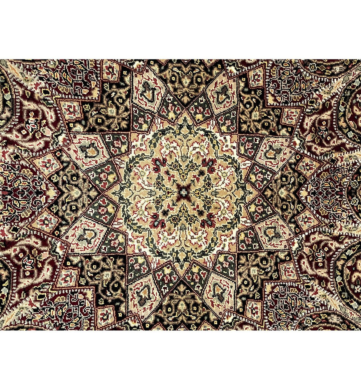 3'8" x 5'8" Oriental Tabriz Ghonbad Rug