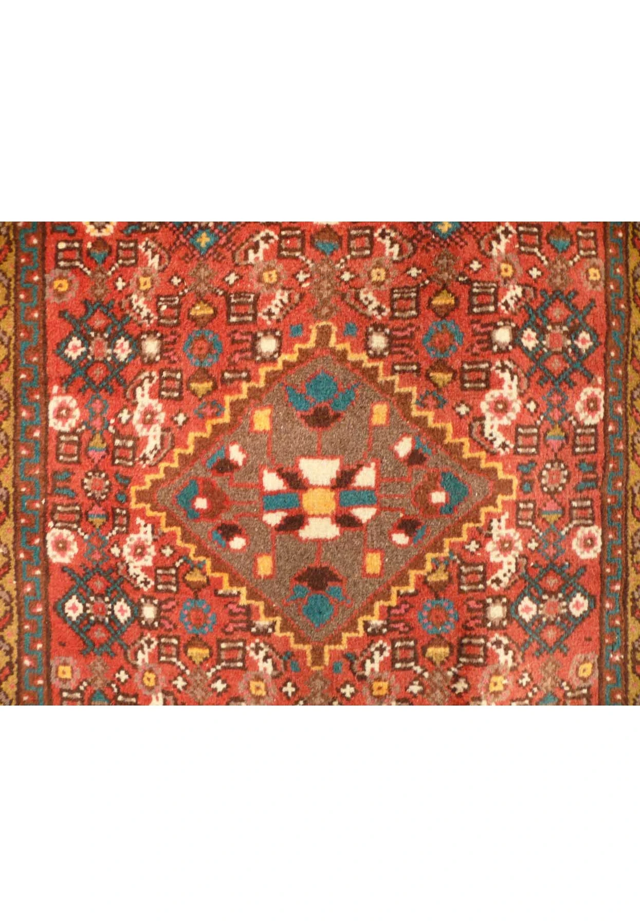 2'6 x 10'4 Persian Hosseinabad Runner Tribal Rug