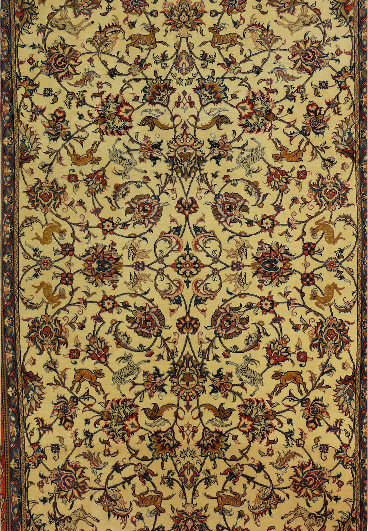 6'8 x 10'5 Persian Mahallat Rug All-Over Design