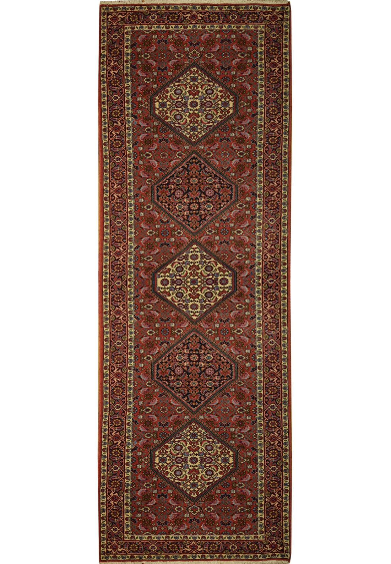 2'7 x 10 Persian Bijar Runner Rug