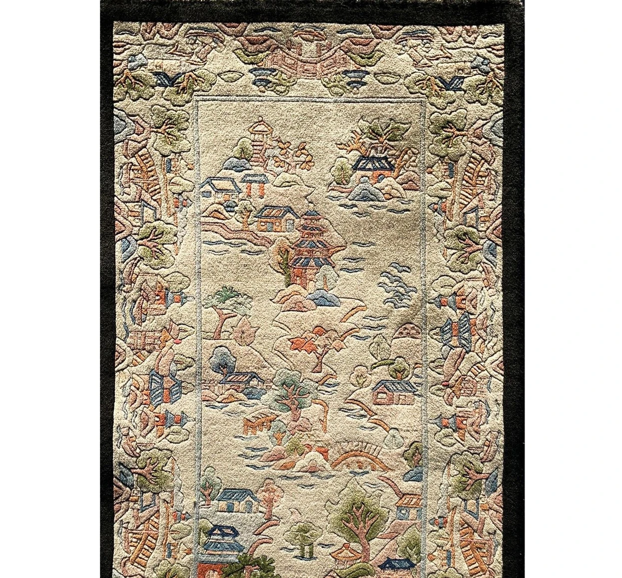 2'3" x 4'4" Antique Oriental Art Deco Rug