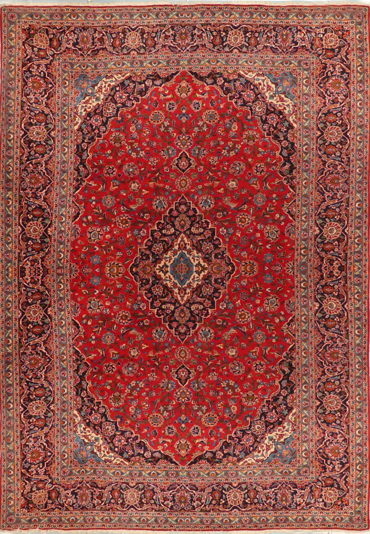 10 x 13'8" Persian Kashan Rug