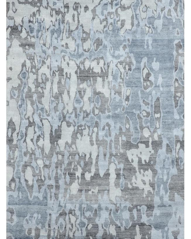 9 X 12 Modern Handmade Silky Abstract Rug 4