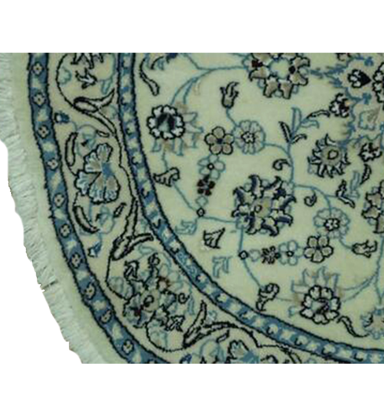 3'7" x 3'7" Persian Nain Round Rug