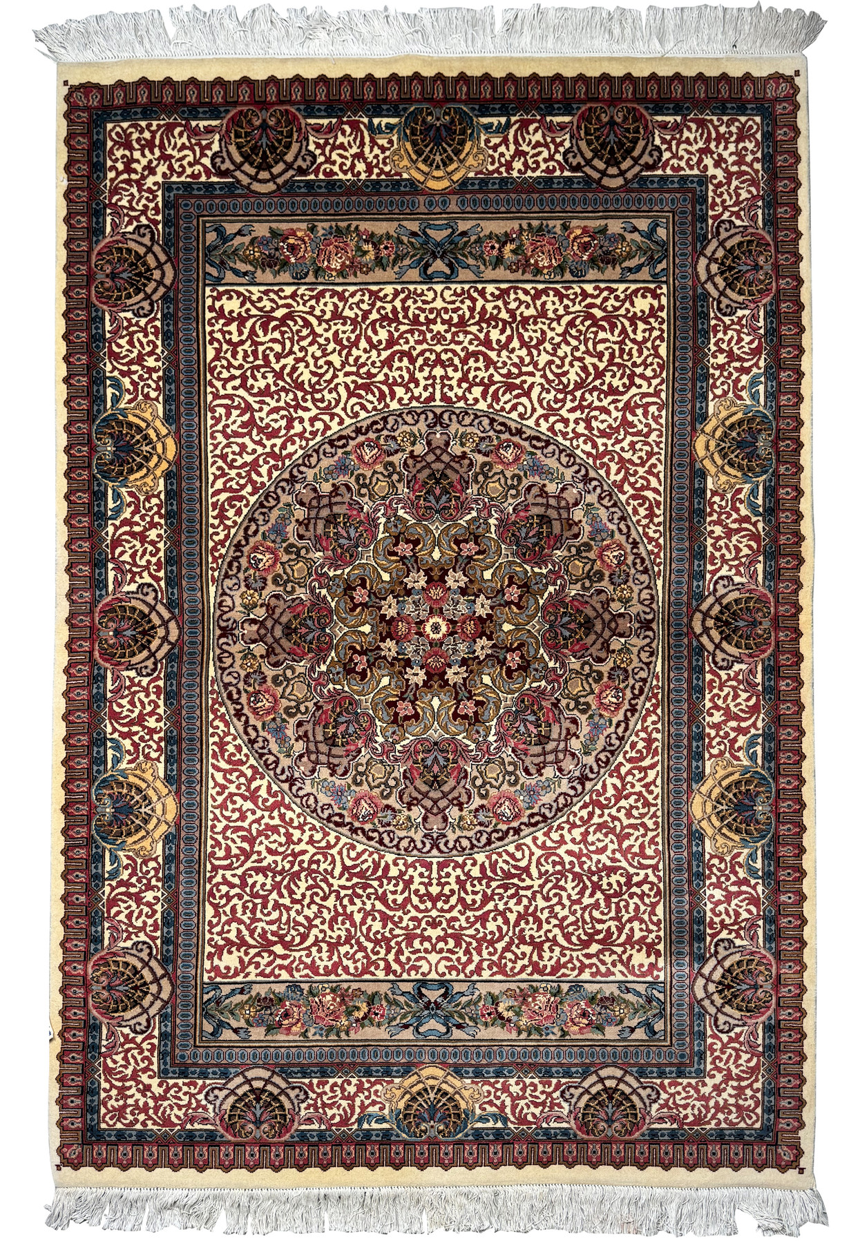 5 x 7 Persian Tabriz Wool & Silk Rug