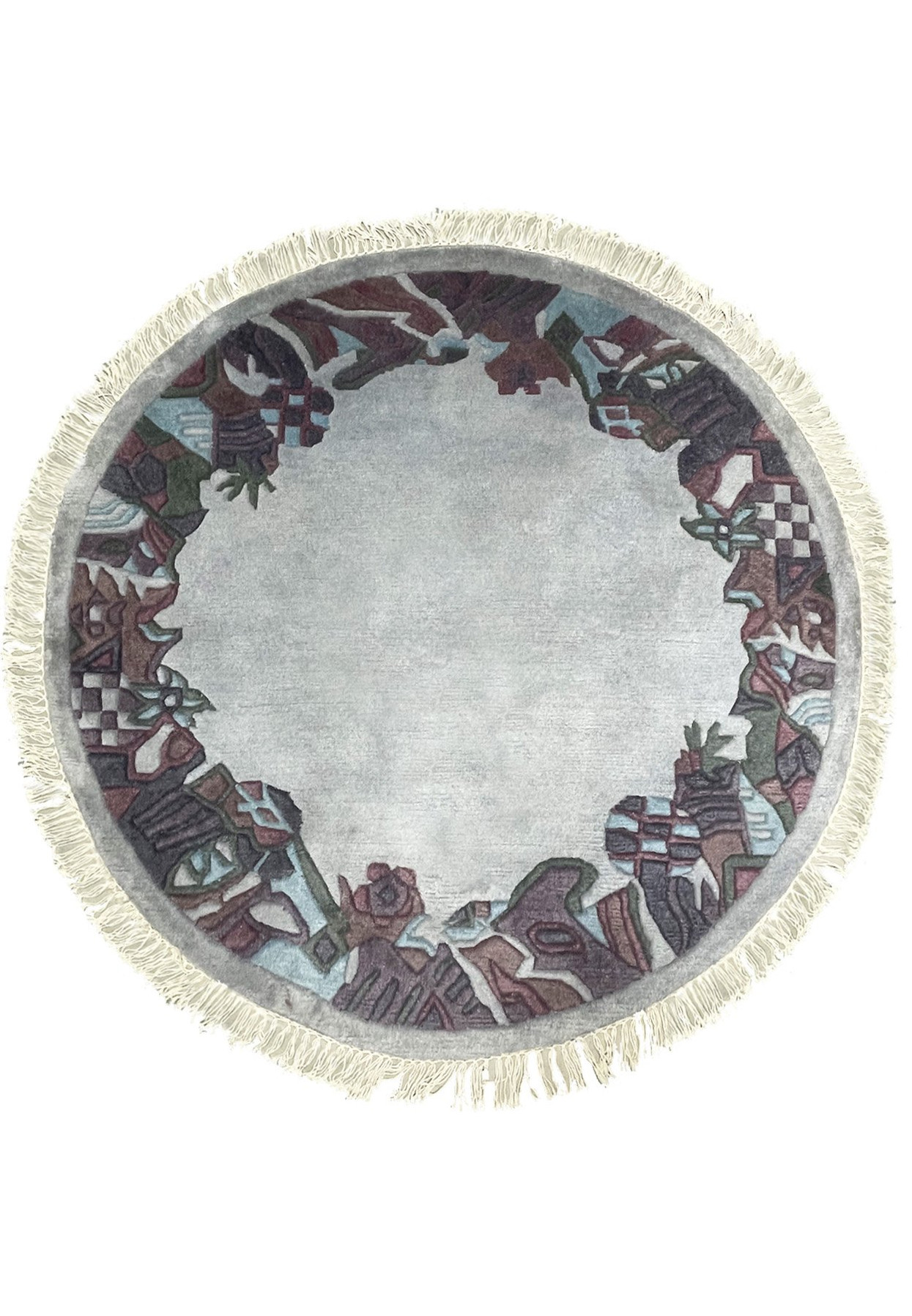 5 x 5 Modern Tibetan Round Rug