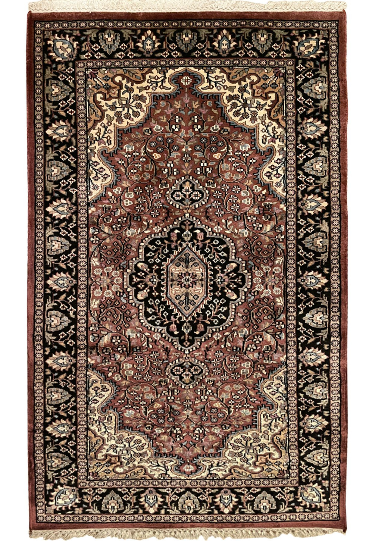 3'1" x 5'3" Oriental Kashmir Silk Rug
