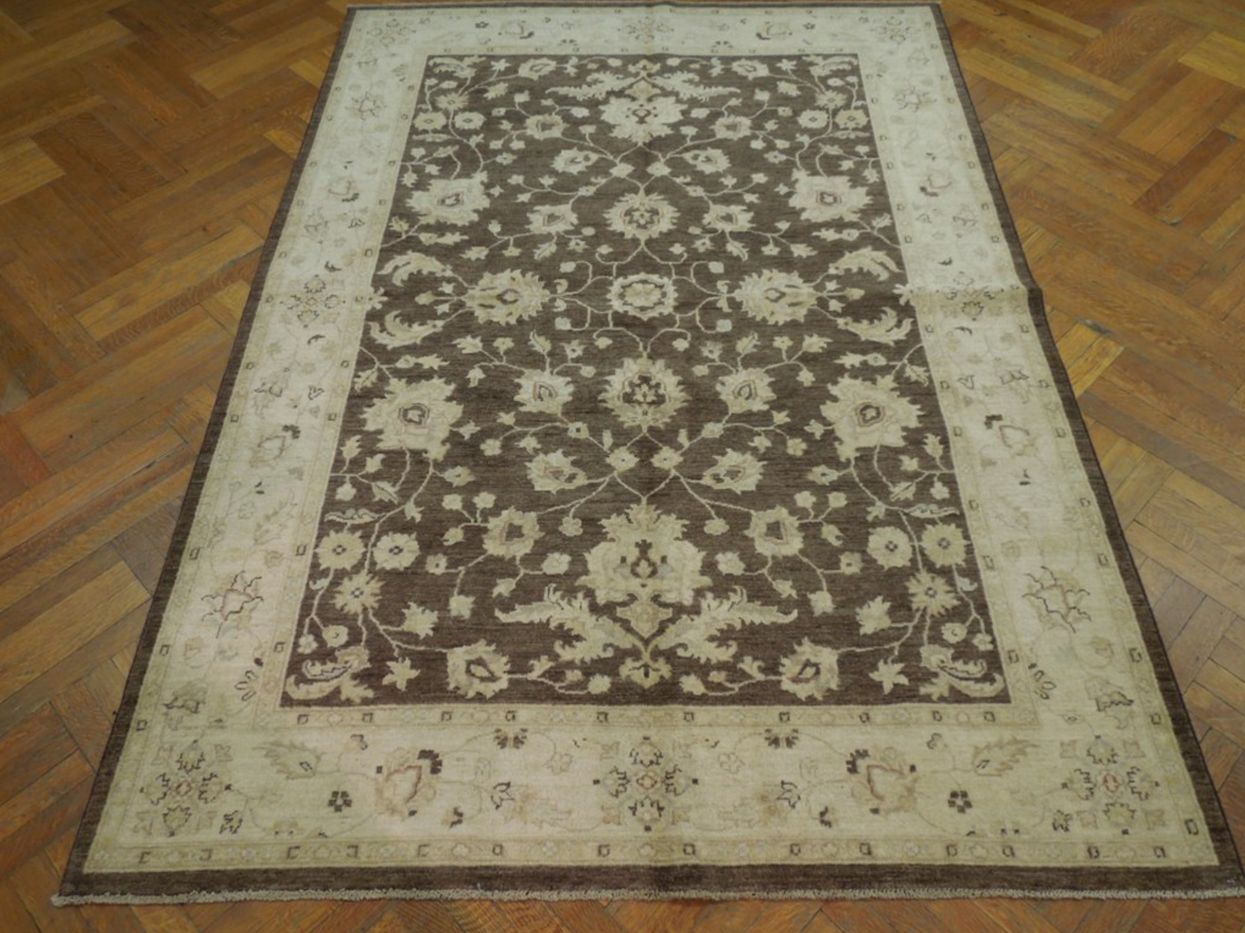 6 x 9 Transitional Oriental Chobi Peshawar Rug