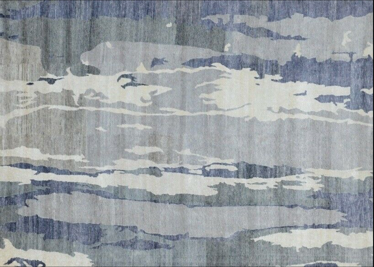 8 x 10 Multi Color Viscose Nepali Handmade Rug