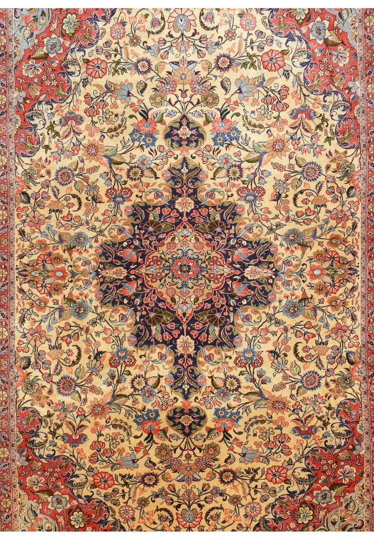 6'7" x 9'9" Persian Bijar Rug