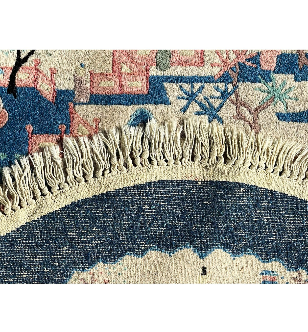 2'3" x 5'5" Oriental Art Deco Oval Rug