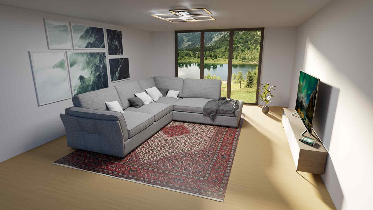 6'6  x 9'9 Persian Bijar Rug Mahi Design