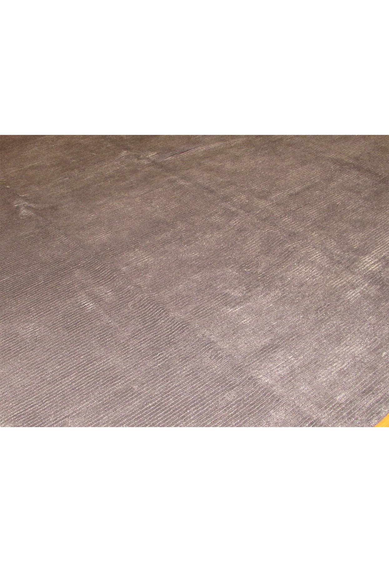 8 x 10 Modern Charcoal Colored Wool and Silk Rug