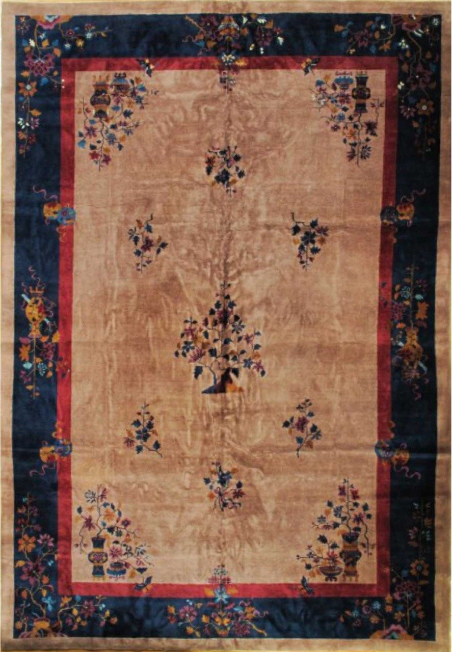 10 x 14 Authentic Vintage Antique Art Deco Rug