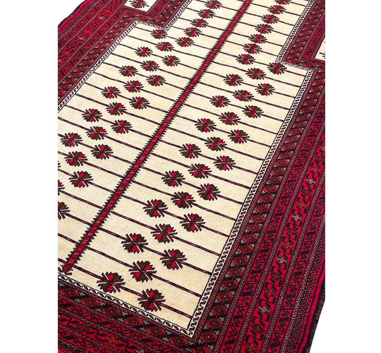 3'7" x 5'4 Rare Persian Baluch Tribal Rug