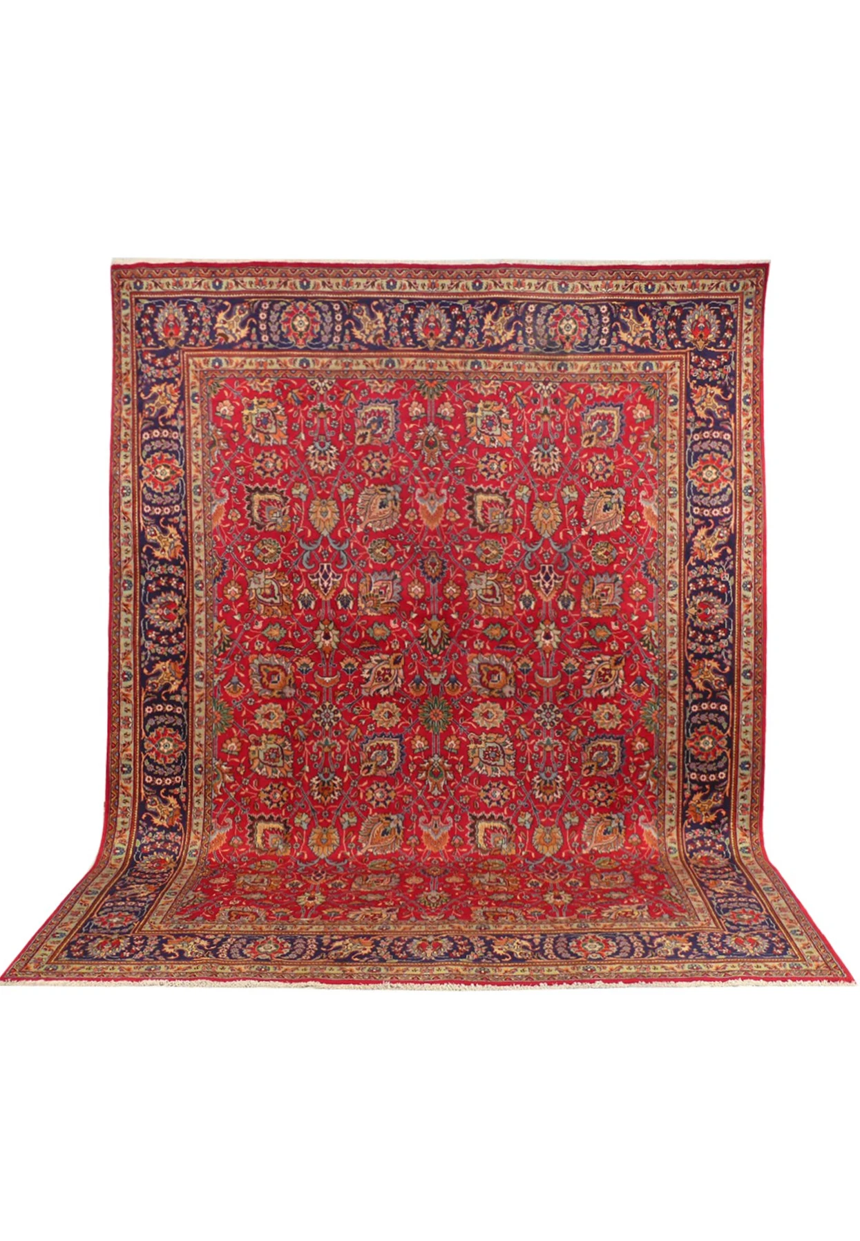 10 x 13 Persian Tabriz Rug Allover Design