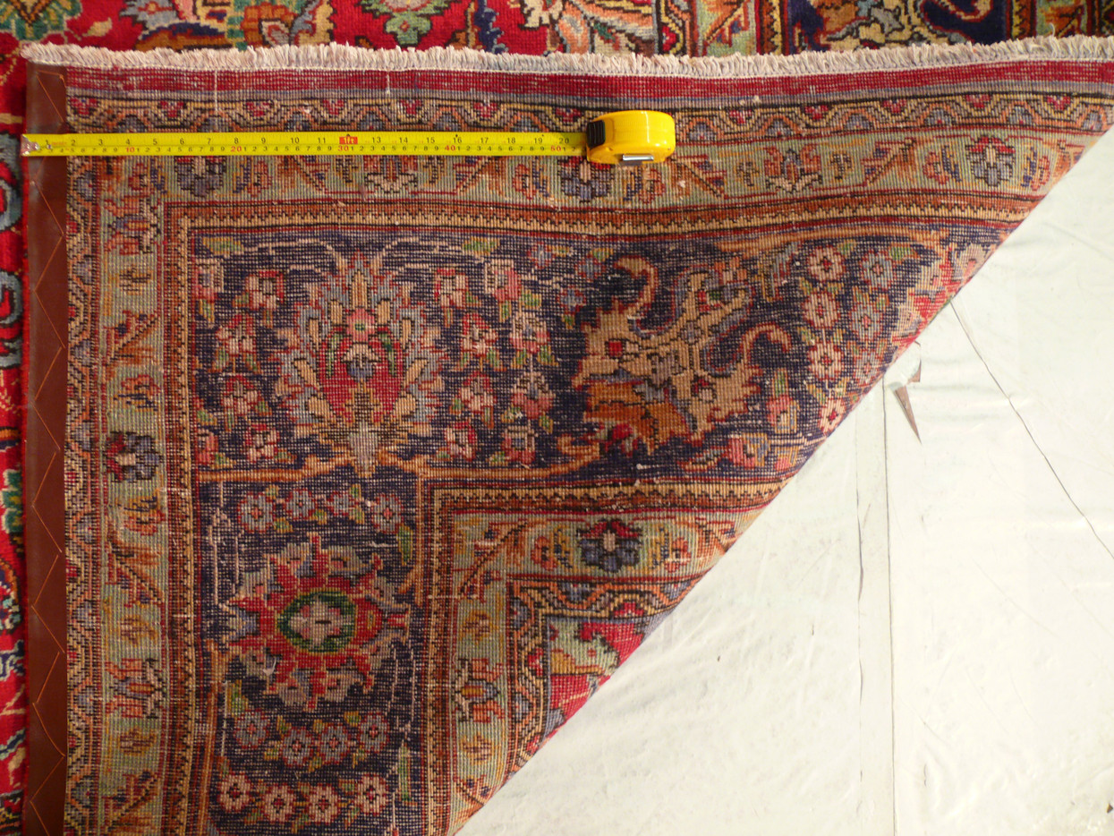 10 x 13 Persian Tabriz Rug Allover Design