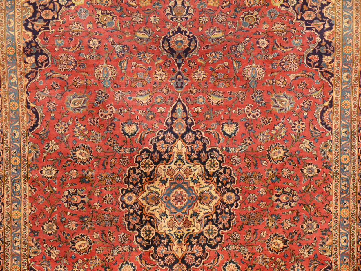 10 x 14 Persian Kashan Rug 4