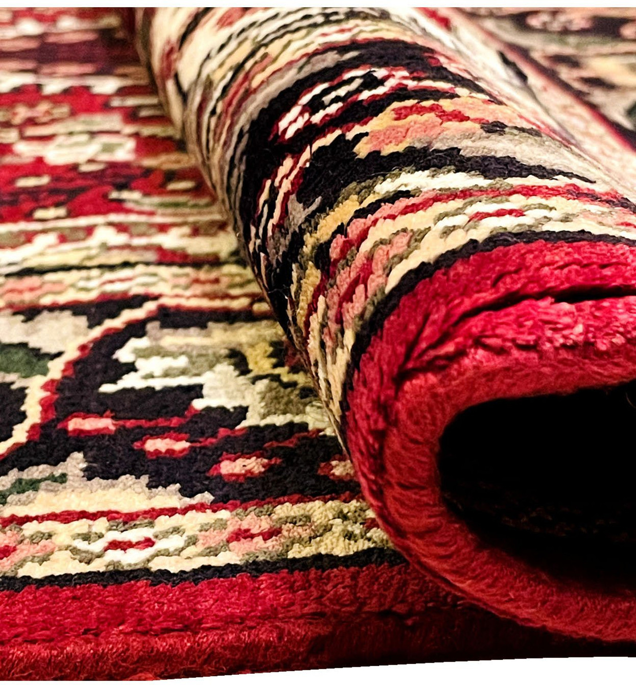2'7 x 11 Oriental Kashmiri Wool & Silk Runner Rug