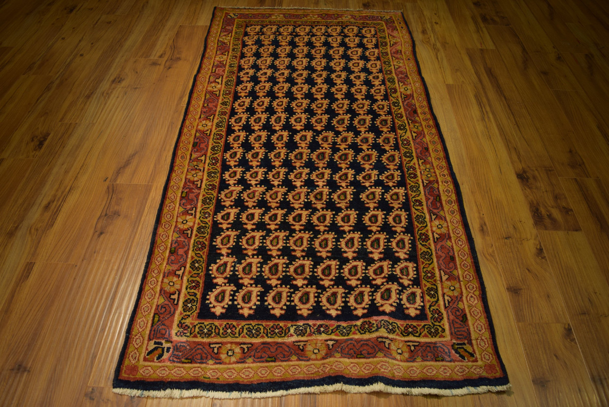 3'4" x 7'2"Persian Mahal Tribal Rug All Over Design
