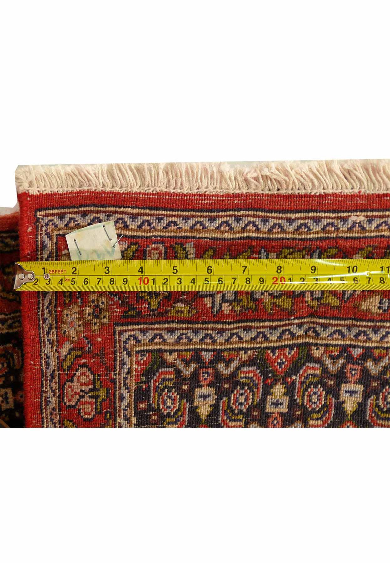 2'9" x 12'2" Botanical Persian Senneh Runner Rug | Kurdish Style