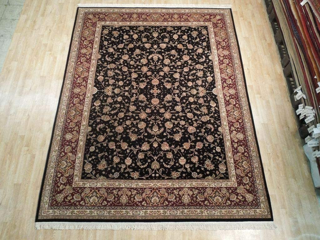 8 x 10 Oriental Tabriz Design Wool & Silk Rug