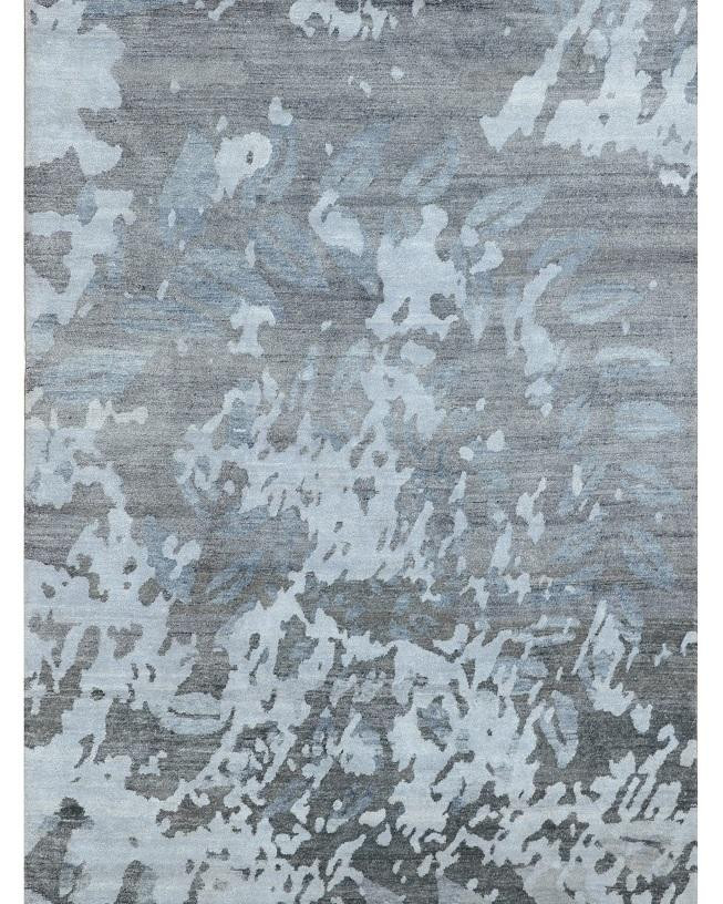 9 x 12 Handmade Silky Modern Abstract Rug