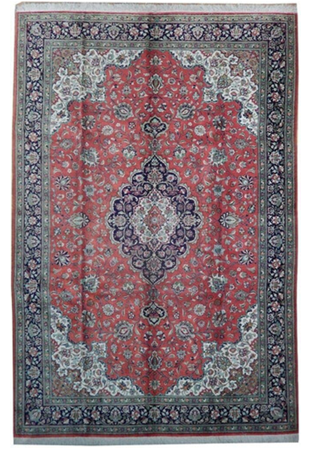 6'6 x 9'8 Persian Qum All Silk Rug Masterpiece