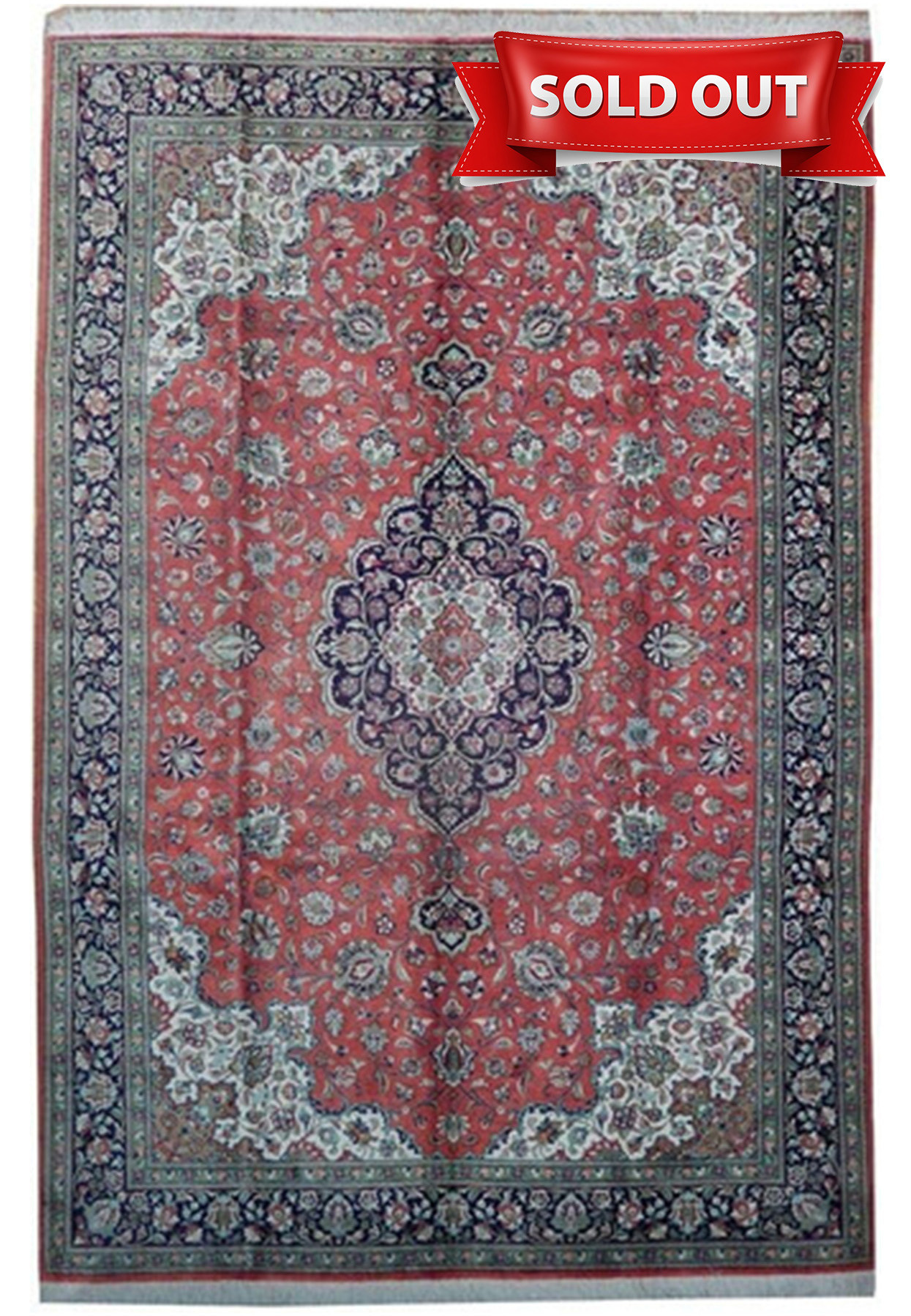 6'6 x 9'8 Persian Qum All Silk Rug Masterpiece